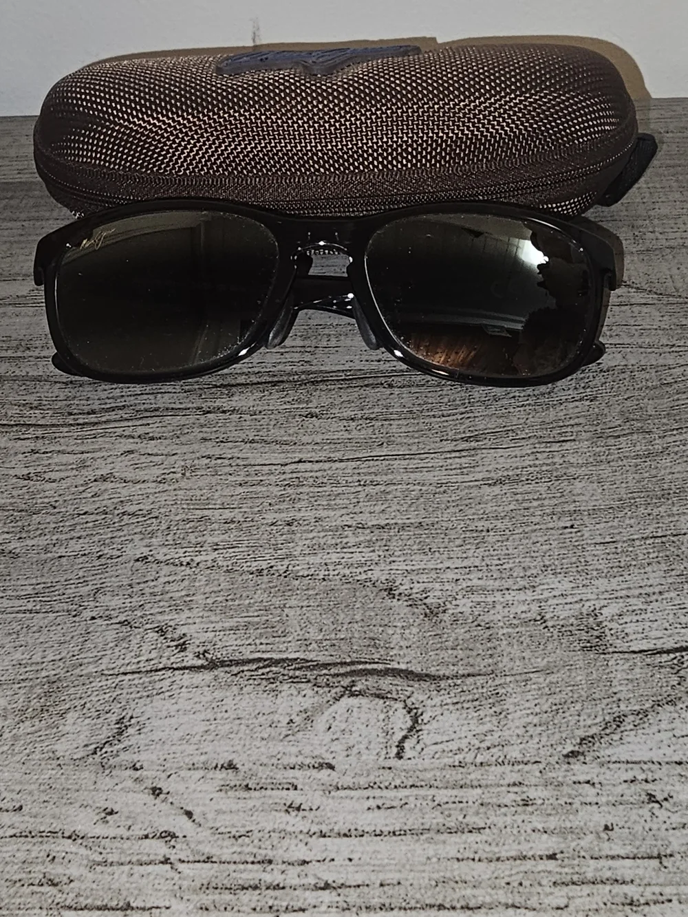 MAUI JIM Polarized Front Street Sunglasses MJ431 Black Frame Black Lens